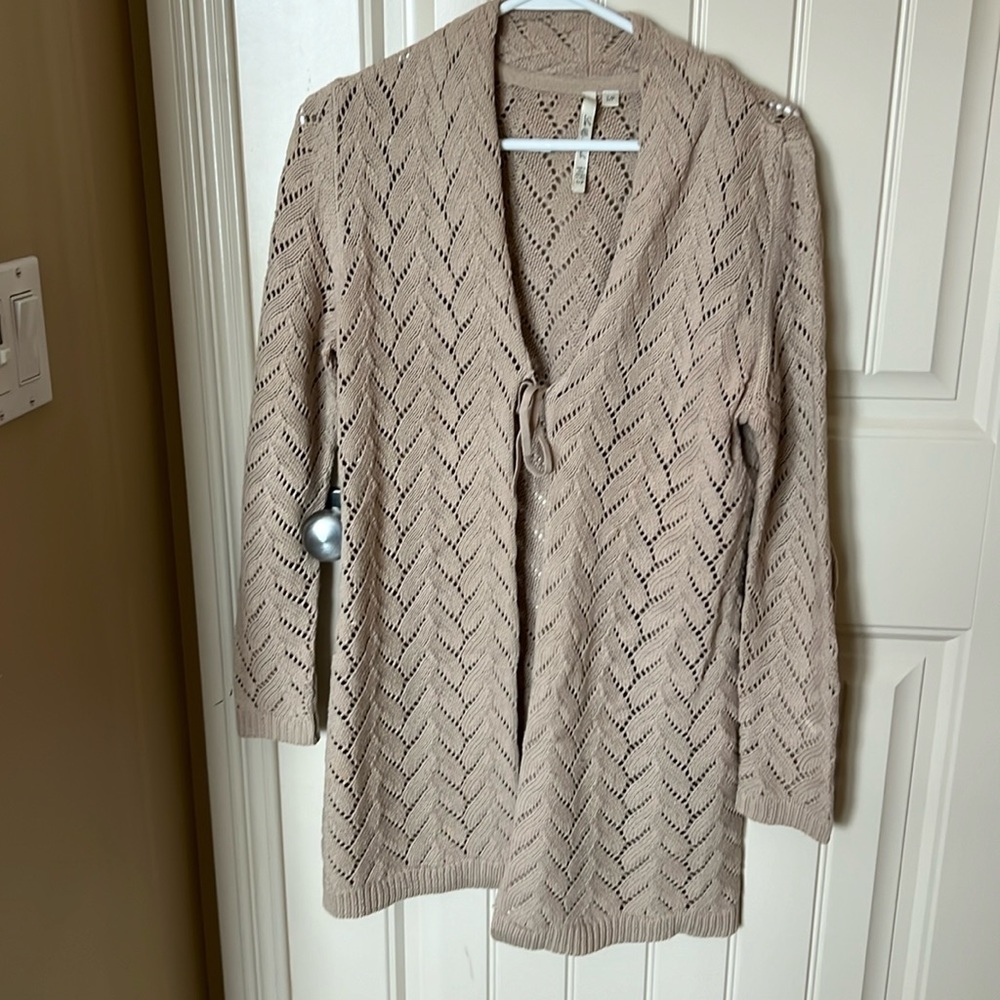 Dressy or Casual Open Front Cardigan with tie detail